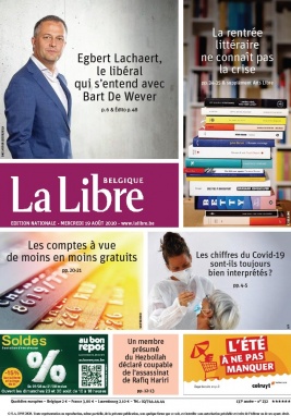 La Libre Belgique N°20200819 du 19 août 2020 à télécharger sur iPad