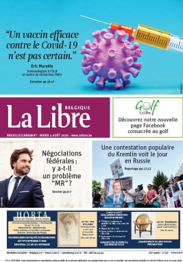 La Libre Belgique N°20200804 du 04 août 2020 à télécharger sur iPad