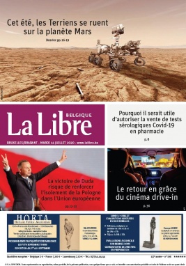 La Libre Belgique N°20200714 du 14 juillet 2020 à télécharger sur iPad