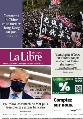 La Libre Belgique N°20200713 du 13 juillet 2020 à télécharger sur iPad
