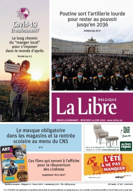 La Libre Belgique N°20200624 du 24 juin 2020 à télécharger sur iPad