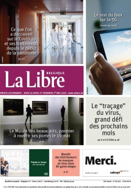 La Libre Belgique N°20200430 du 30 avril 2020 à télécharger sur iPad