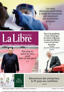 La Libre Belgique N°20200422 du 22 avril 2020 à télécharger sur iPad