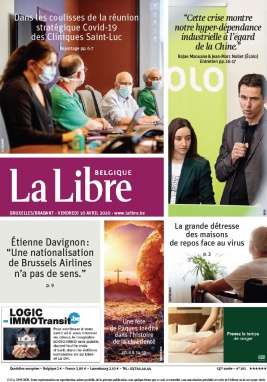 La Libre Belgique N°20200410 du 10 avril 2020 à télécharger sur iPad