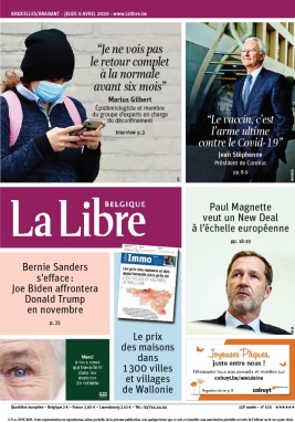 La Libre Belgique N°20200409 du 09 avril 2020 à télécharger sur iPad