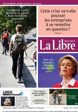 La Libre Belgique N°20200403 du 03 avril 2020 à télécharger sur iPad