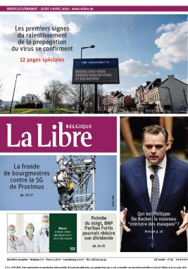 La Libre Belgique N°20200402 du 02 avril 2020 à télécharger sur iPad