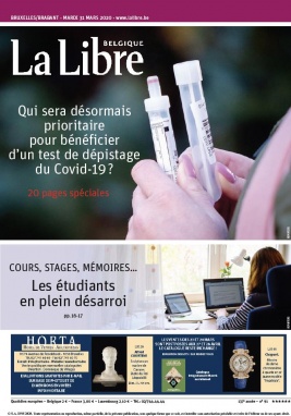 La Libre Belgique N°20200331 du 31 mars 2020 à télécharger sur iPad