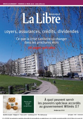 La Libre Belgique N°20200327 du 27 mars 2020 à télécharger sur iPad