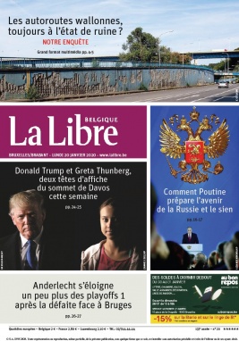 La Libre Belgique N°20200120 du 20 janvier 2020 à télécharger sur iPad