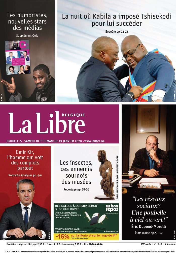 La Libre Belgique 18 janvier 2020 Abonnement La Libre Belgique Pas Cher avec le BOUQUET ePresse.fr