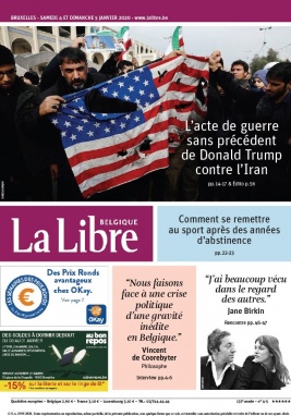 La Libre Belgique N°20200104 du 04 janvier 2020 à télécharger sur iPad
