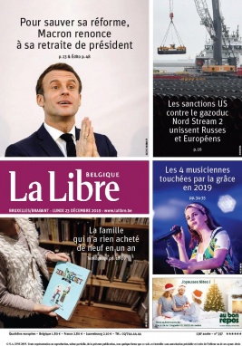 La Libre Belgique N°20191223 du 23 décembre 2019 à télécharger sur iPad