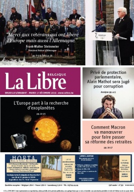 La Libre Belgique N°20191217 du 17 décembre 2019 à télécharger sur iPad
