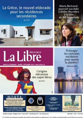 La Libre Belgique N°20191203 du 03 décembre 2019 à télécharger sur iPad