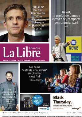 La Libre Belgique N°20191128 du 28 novembre 2019 à télécharger sur iPad