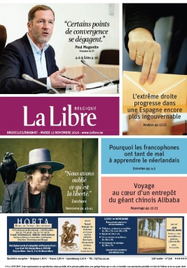 La Libre Belgique N°20191112 du 12 novembre 2019 à télécharger sur iPad