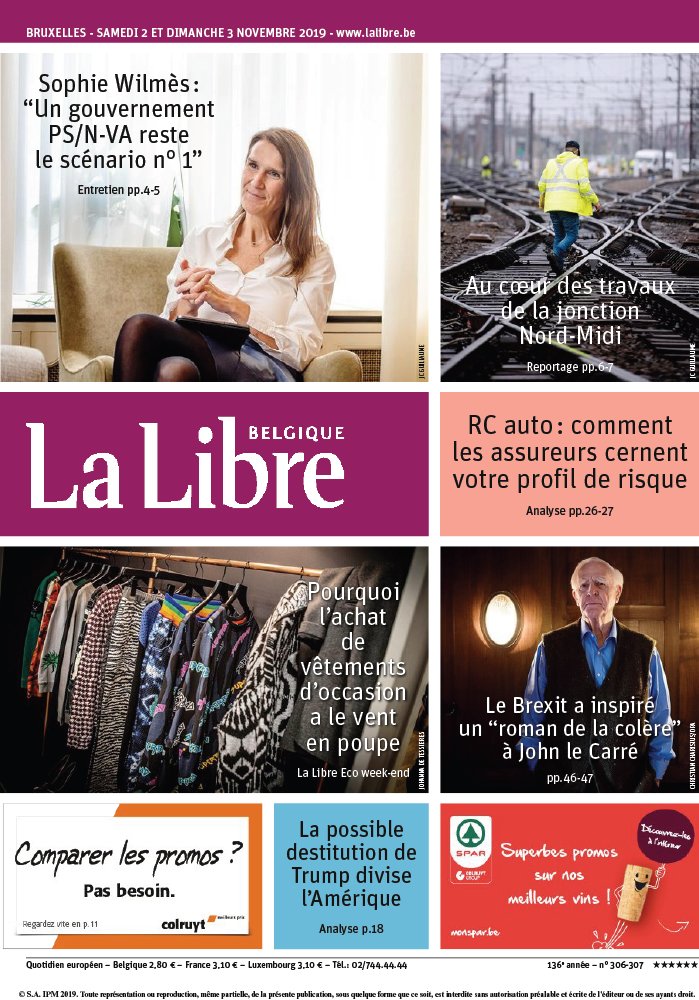 La Libre Belgique N°20191102 Du 02 Novembre 2019 à Télécharger Sur IPad