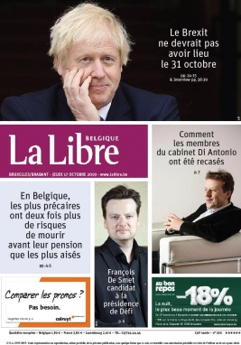 La Libre Belgique N°20191017 du 17 octobre 2019 à télécharger sur iPad