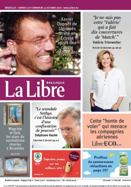La Libre Belgique N°20191012 du 12 octobre 2019 à télécharger sur iPad