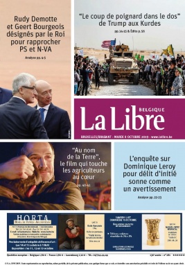 La Libre Belgique N°20191008 du 08 octobre 2019 à télécharger sur iPad