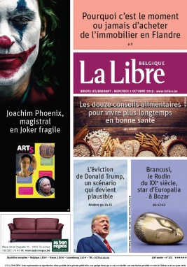 La Libre Belgique N°20191002 du 02 octobre 2019 à télécharger sur iPad