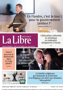 La Libre Belgique N°20190930 du 30 septembre 2019 à télécharger sur iPad