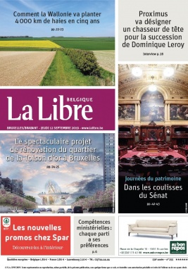 La Libre Belgique N°20190912 du 12 septembre 2019 à télécharger sur iPad