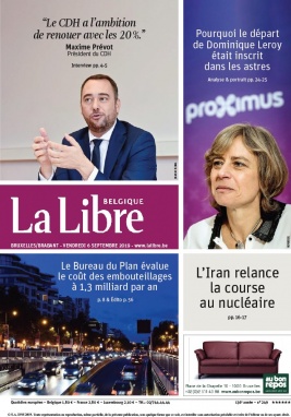 La Libre Belgique N°20190906 du 06 septembre 2019 à télécharger sur iPad