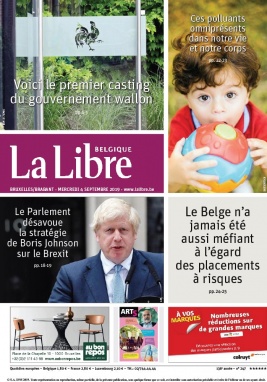 La Libre Belgique N°20190904 du 04 septembre 2019 à télécharger sur iPad