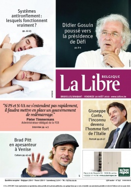 La Libre Belgique N°20190830 du 30 août 2019 à télécharger sur iPad