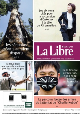 La Libre Belgique N°20190822 du 22 août 2019 à télécharger sur iPad