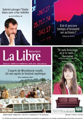 La Libre Belgique N°20190810 du 10 août 2019 à télécharger sur iPad