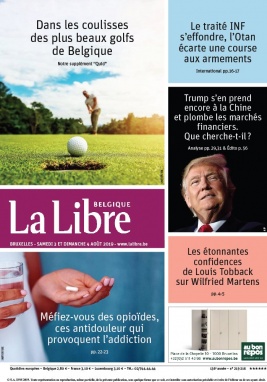 La Libre Belgique N°20190803 du 03 août 2019 à télécharger sur iPad