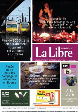 La Libre Belgique N°20190731 du 31 juillet 2019 à télécharger sur iPad