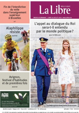 La Libre Belgique N°20190722 du 22 juillet 2019 à télécharger sur iPad