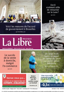 La Libre Belgique N°20190718 du 18 juillet 2019 à télécharger sur iPad