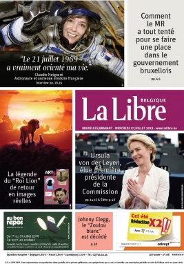 La Libre Belgique N°20190717 du 17 juillet 2019 à télécharger sur iPad