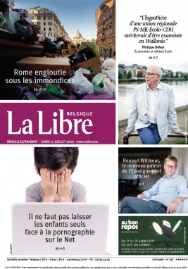 La Libre Belgique N°20190715 du 15 juillet 2019 à télécharger sur iPad