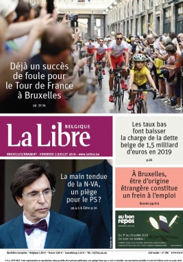 La Libre Belgique N°20190705 du 05 juillet 2019 à télécharger sur iPad