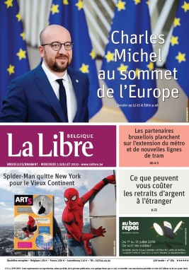 La Libre Belgique N°20190703 du 03 juillet 2019 à télécharger sur iPad