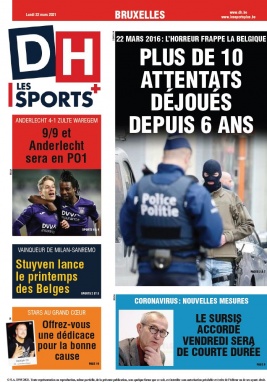 La Dernière Heure/Les Sports N°20210322 du 22 mars 2021 à télécharger sur iPad