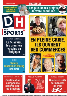 La Dernière Heure/Les Sports N°20201203 du 03 décembre 2020 à télécharger sur iPad