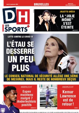 La Dernière Heure/Les Sports N°20200924 du 24 septembre 2020 à télécharger sur iPad