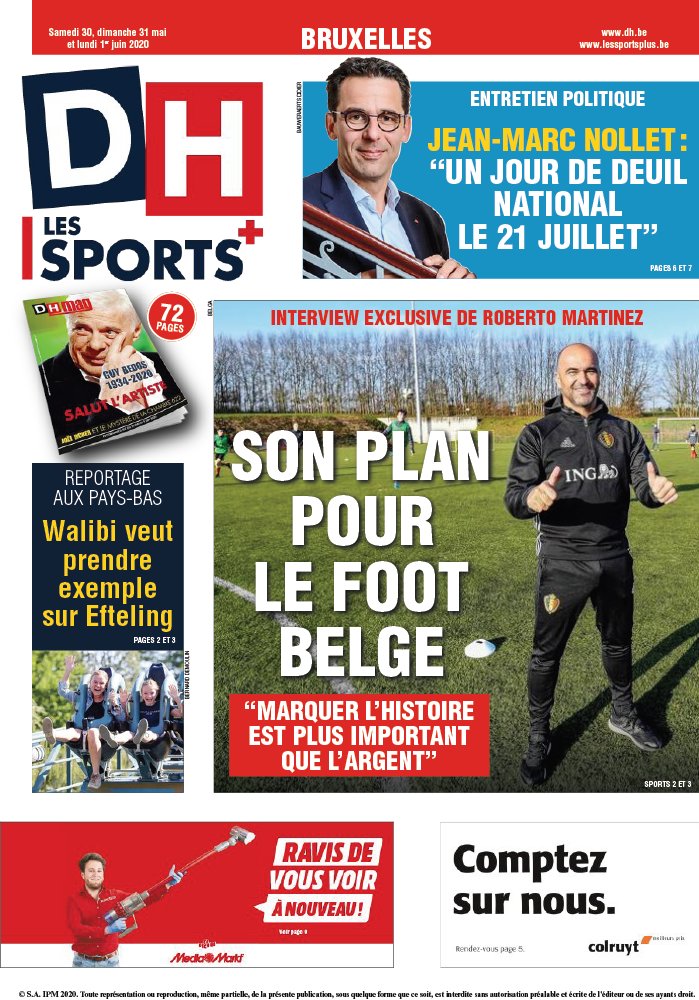 La Dernière Heure/Les Sports 30 mai 2020 Abonnement La Dernière Heure/Les Sports Pas Cher avec le BOUQUET ePresse.fr