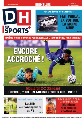 La Dernière Heure/Les Sports N°20191209 du 09 décembre 2019 à télécharger sur iPad