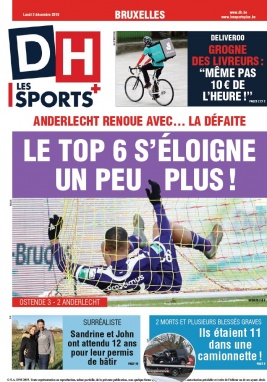 La Dernière Heure/Les Sports N°20191202 du 02 décembre 2019 à télécharger sur iPad