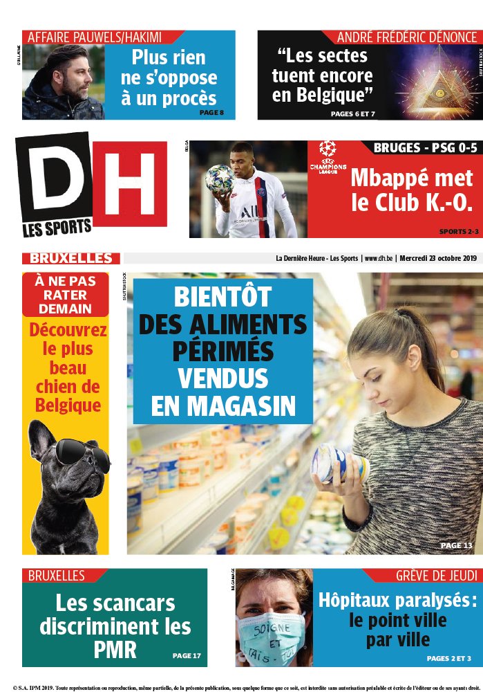 La Dernière Heure/Les Sports 23 octobre 2019 Abonnement La Dernière Heure/Les Sports Pas Cher avec le BOUQUET ePresse.fr