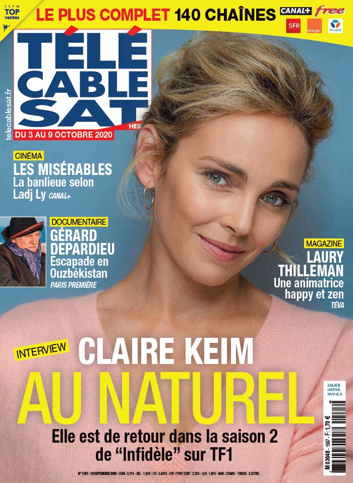 Télécâble Sat Hebdo 28 septembre 2020 Télécâble Sat Hebdo N°1587 du 28 septembre 2020 à télécharger sur iPad
