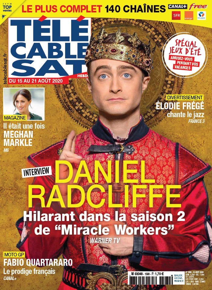 Télécâble Sat Hebdo 10 août 2020 Télécâble Sat Hebdo N°1580 du 10 août 2020 à télécharger sur iPad